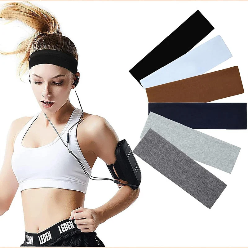 Elastic Non-Slip Solid Color Headband - Image 10