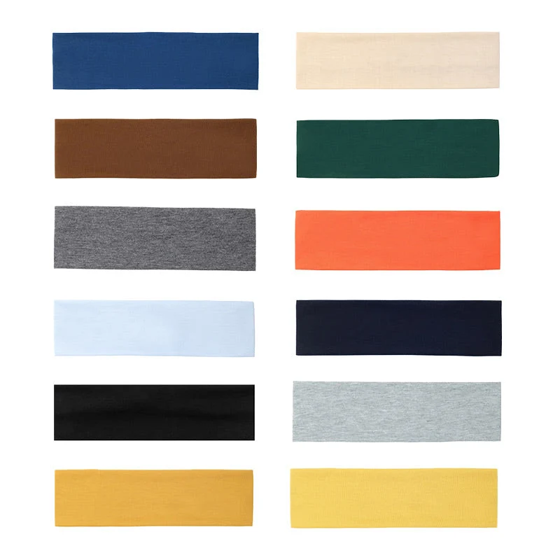 Elastic Non-Slip Solid Color Headband - Image 23