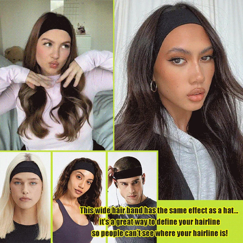 Elastic Non-Slip Solid Color Headband - Image 3