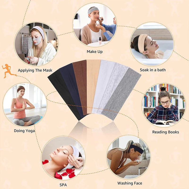 Elastic Non-Slip Solid Color Headband - Image 9