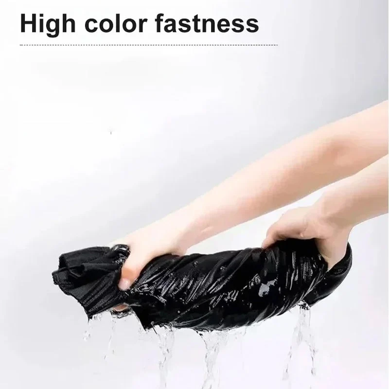 Elegant Solid Color Waist Tie Side Split Dress - Image 7