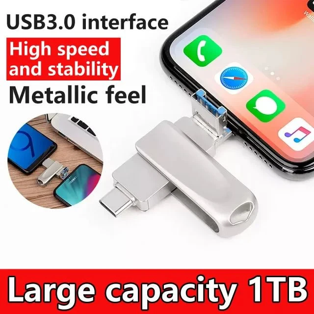 Multifunctional Large-capacity 4-in-1 Mobile Phone Expansion Flash Drive - Image 2