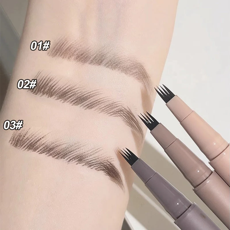 Waterproof, sweat-proof and non-smudging four-pronged eyebrow pencil - Image 5