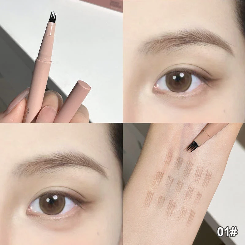 Waterproof, sweat-proof and non-smudging four-pronged eyebrow pencil - Image 8