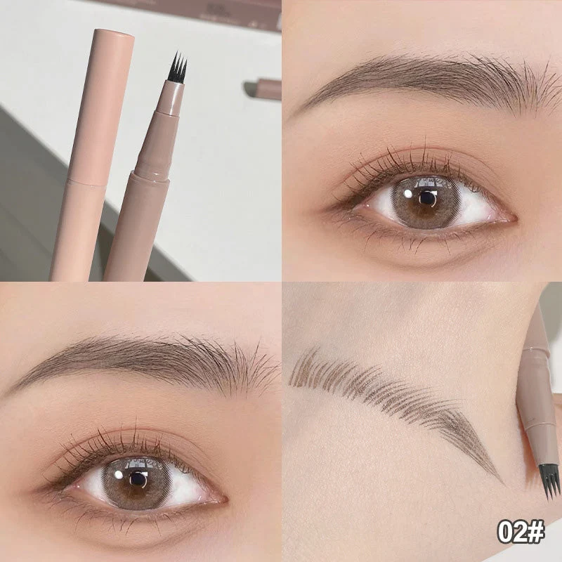 Waterproof, sweat-proof and non-smudging four-pronged eyebrow pencil - Image 9