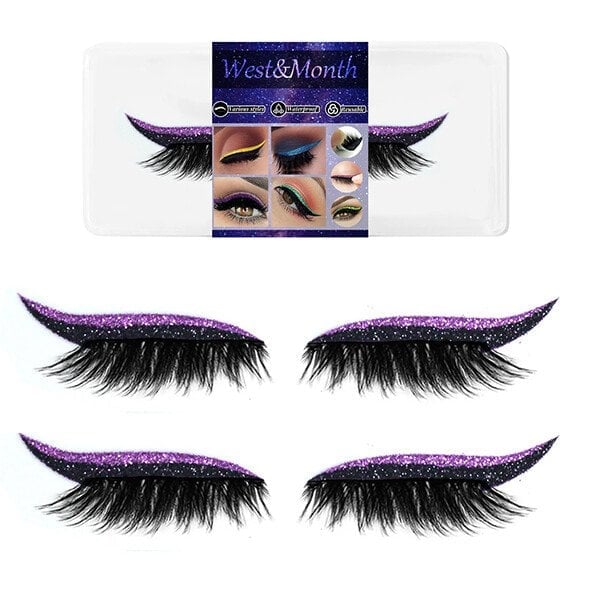2023 New Reusable Eyeliner and Eyelash Stickers with Glitter - Image 16