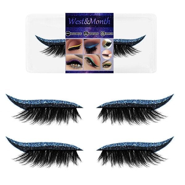 2023 New Reusable Eyeliner and Eyelash Stickers with Glitter - Image 18