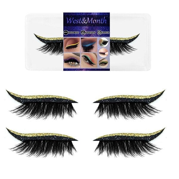 2023 New Reusable Eyeliner and Eyelash Stickers with Glitter - Image 19