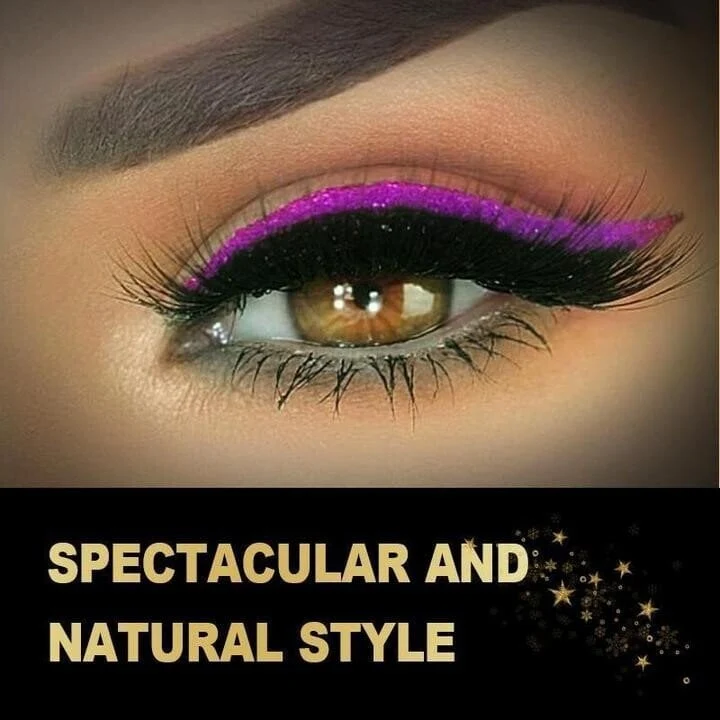 2023 New Reusable Eyeliner and Eyelash Stickers with Glitter - Image 7