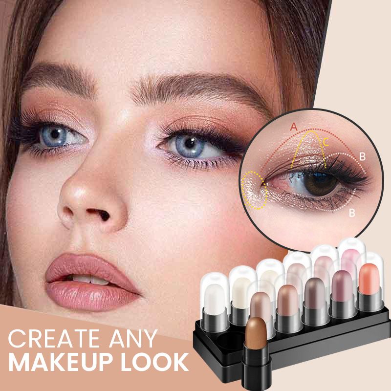 15 Color Highlighter Eyeshadow Pencil Waterproof Glitter Eye Shadow Eyeliner Pen - Image 6
