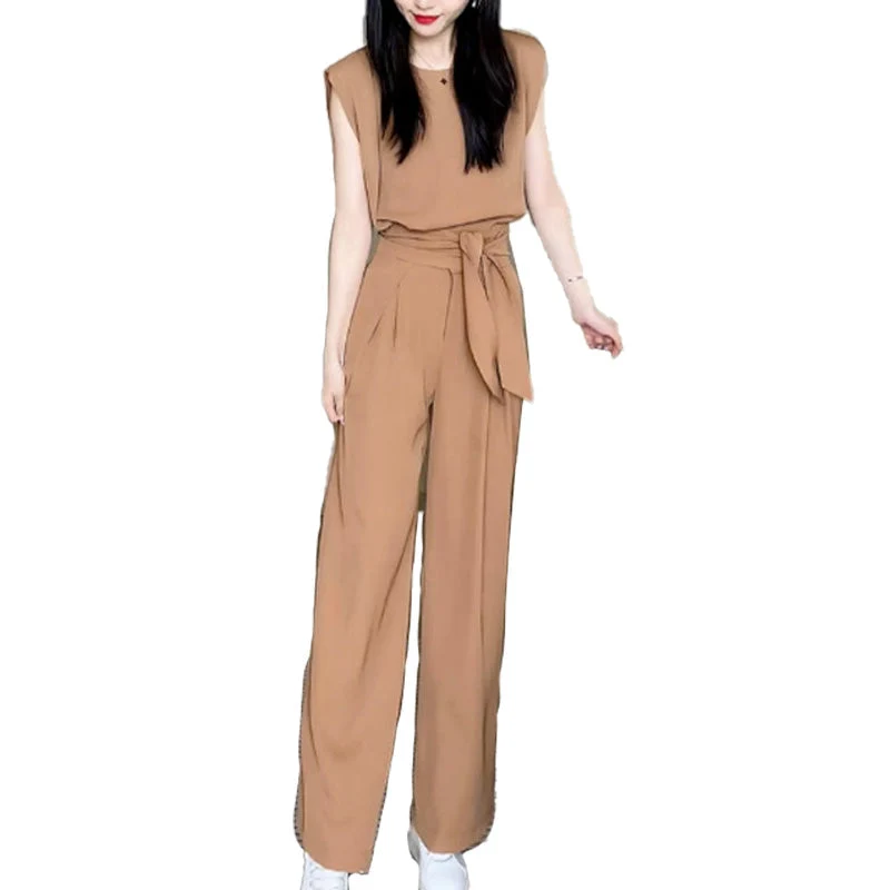 Fashion Sleeveless Wide-Legged Pants Set(Great Sale⛄BUY 2 Get 10% OFF + FREE SHIPPING) - Image 8