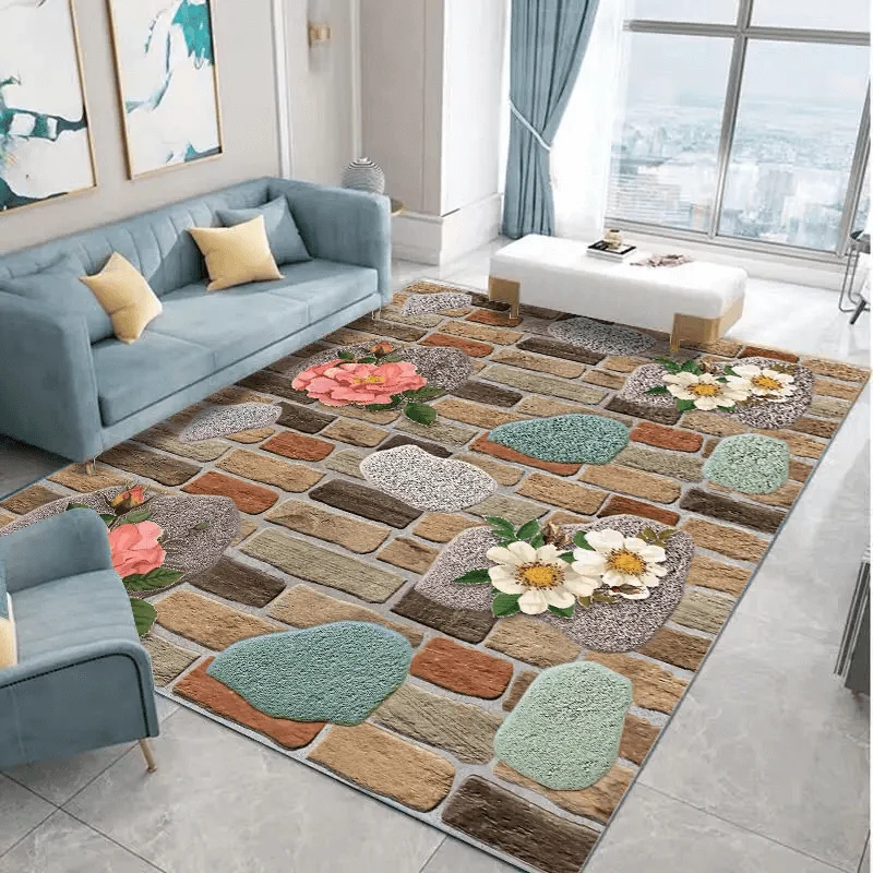 🔥【limited time 50% discount】Cut-out 3D carpet with floral flooring - Image 6