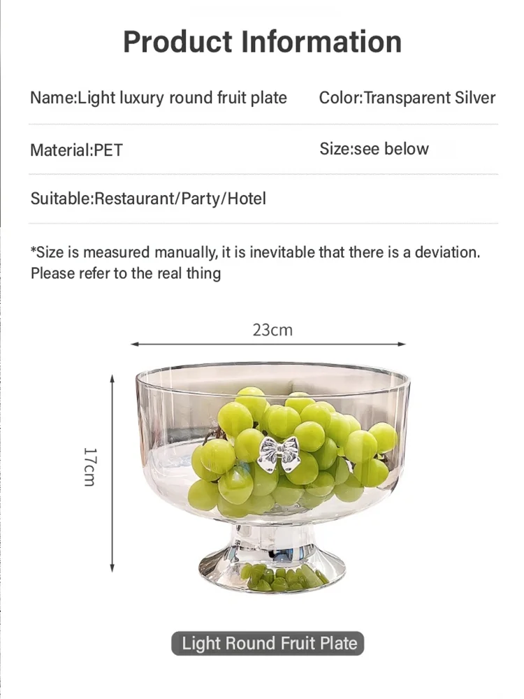 Light Luxury Tall Fruit Plate - Image 5
