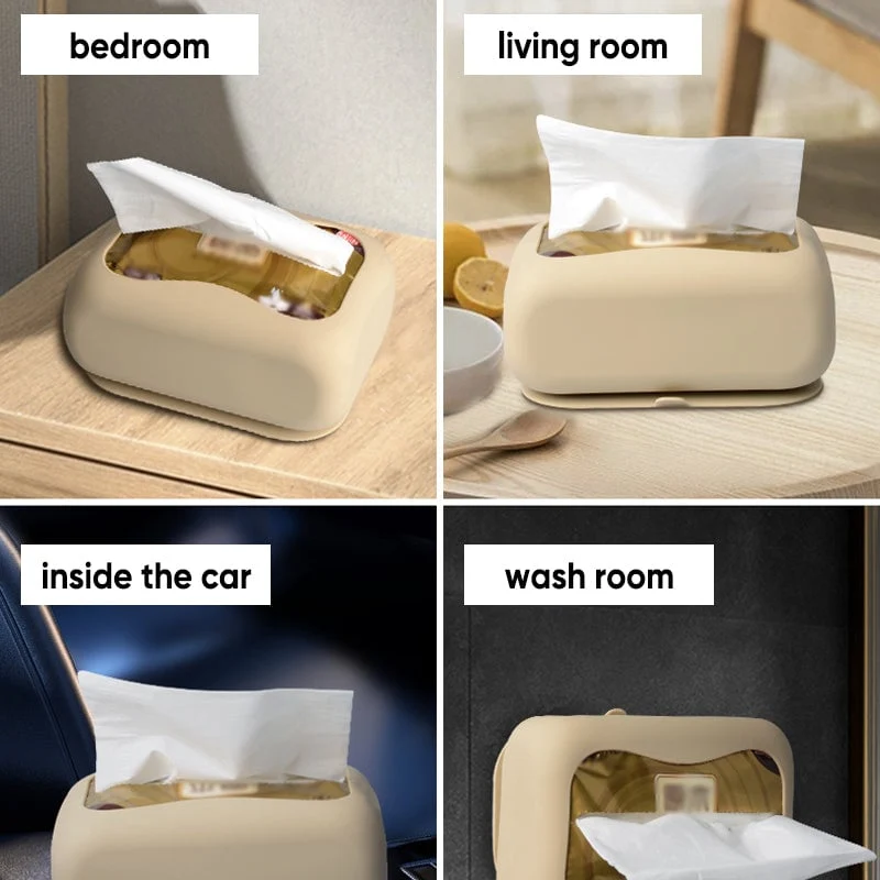 Household Silicone Suction Cup Tissue Box - Image 3