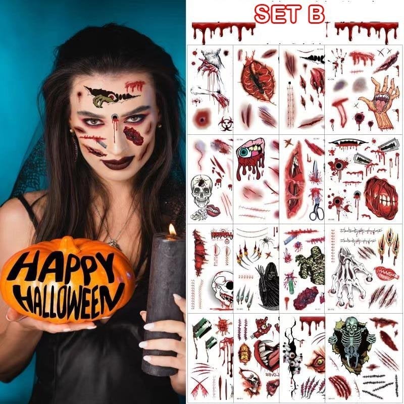 Halloween Prank temporary makeup Tattoo😈Realistic and easy to remove - Image 2