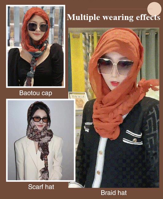 🌸Hot Sale 49% Off🌸Fried Dough Twists Braid Hat Scarf - Image 3