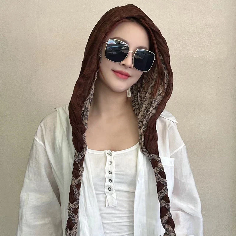 🌸Hot Sale 49% Off🌸Fried Dough Twists Braid Hat Scarf - Image 5