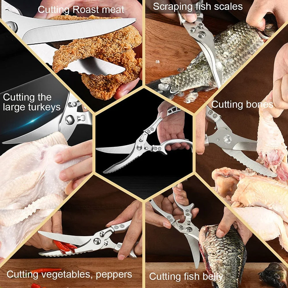 Heavy Duty Stainless Steel Bone-Cut Scissors - Image 4