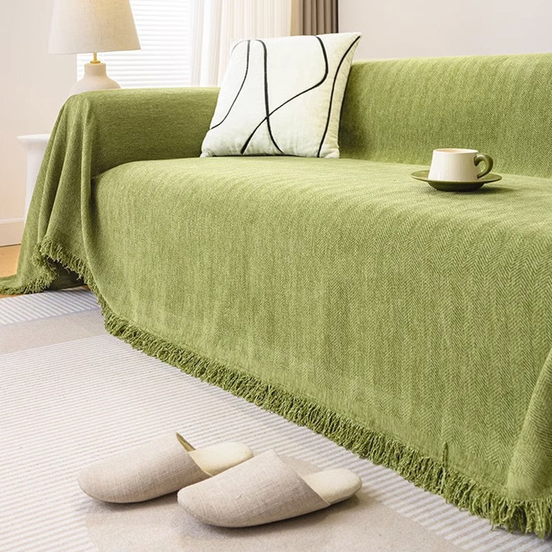 Herringbone Chenille Sofa Cover - Image 3