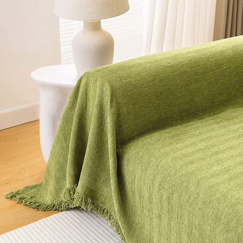 Herringbone Chenille Sofa Cover - Image 7