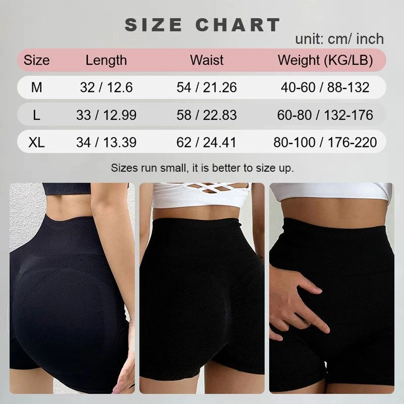 High-Rise Classical Scrunch Seamless Shorts for Women - Image 5