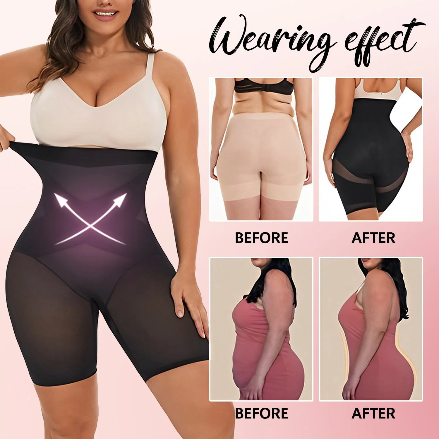 【2023 Upgrade】Cross Compression High Waisted Shaper - Image 3