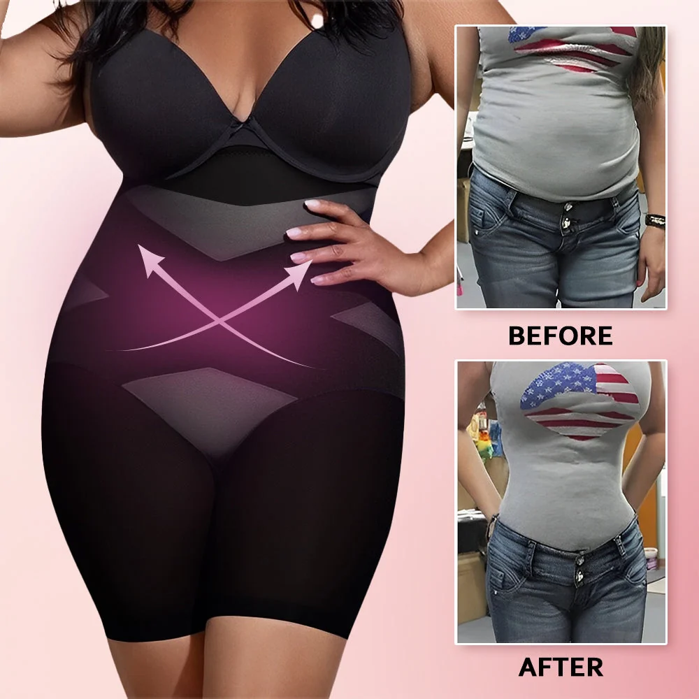 【2023 Upgrade】Cross Compression High Waisted Shaper - Image 4