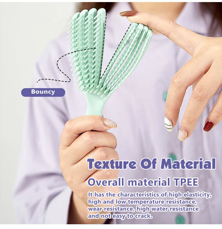 Hollow Out Smooth Hair Fluffy Comb - Image 2