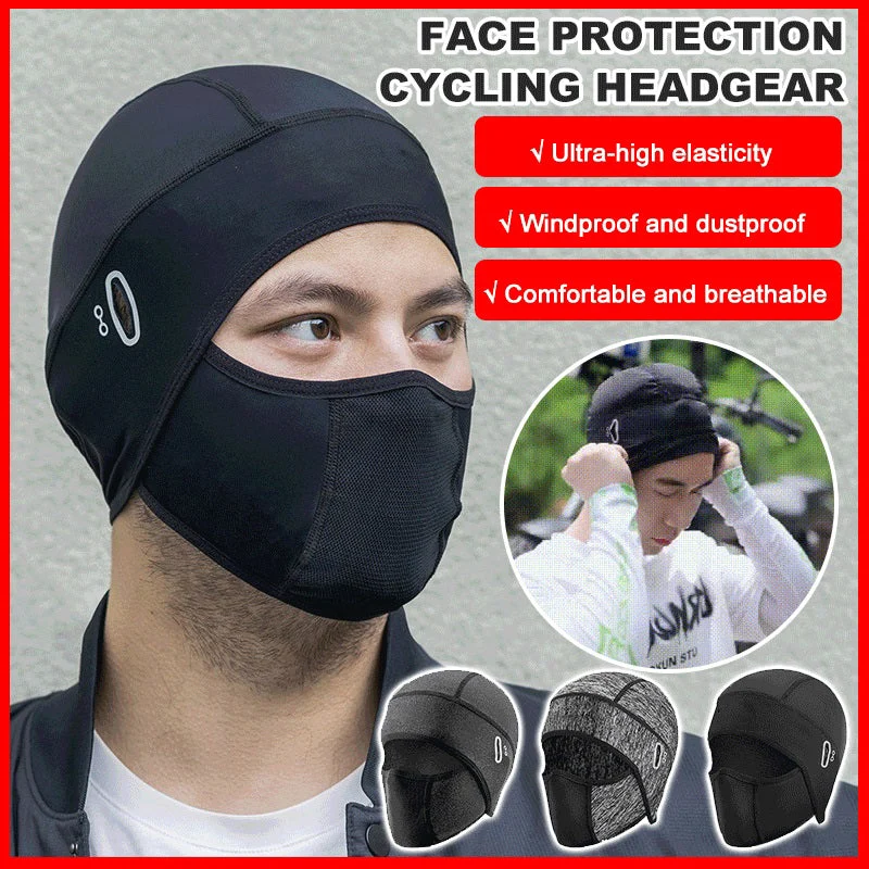 š„Ice silk face protection cycling hood