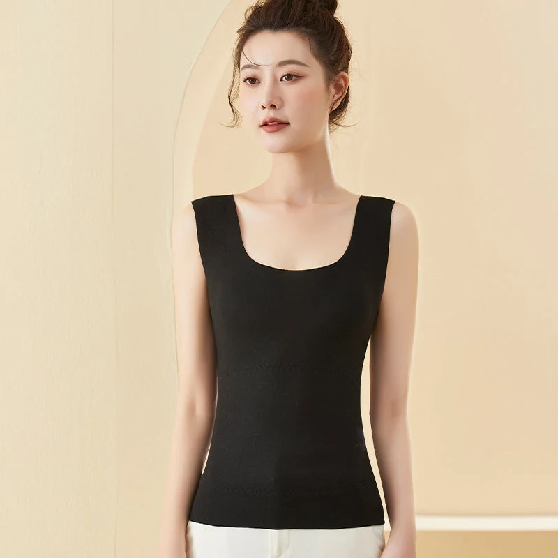 🥳2023 Brand New Fabric Women's Built-in Bra Thermal Underwear - Image 16