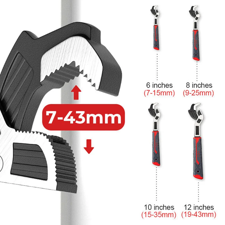 Industrial Grade Multifunctional Self-locking Pipe Wrench Tool - Image 5