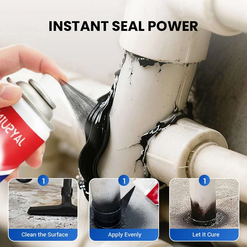 ✨ Instant Leak Repair Spray - Seals Cracks & Gaps in 5 Minutes, Waterproof & Flexible for Pipes/Roofs - Image 6