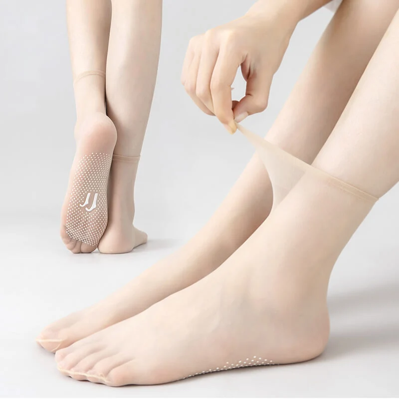 💞Non-slip and invisible crystal silk socks(Great Sale⛄BUY 2 Get 5% OFF)