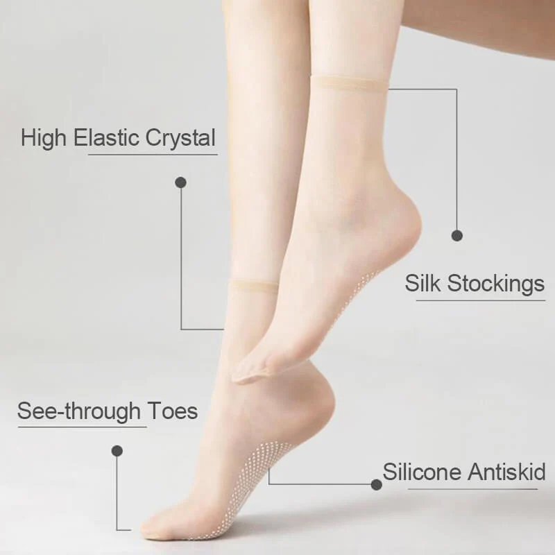 💞Non-slip and invisible crystal silk socks(Great Sale⛄BUY 2 Get 5% OFF) - Image 2