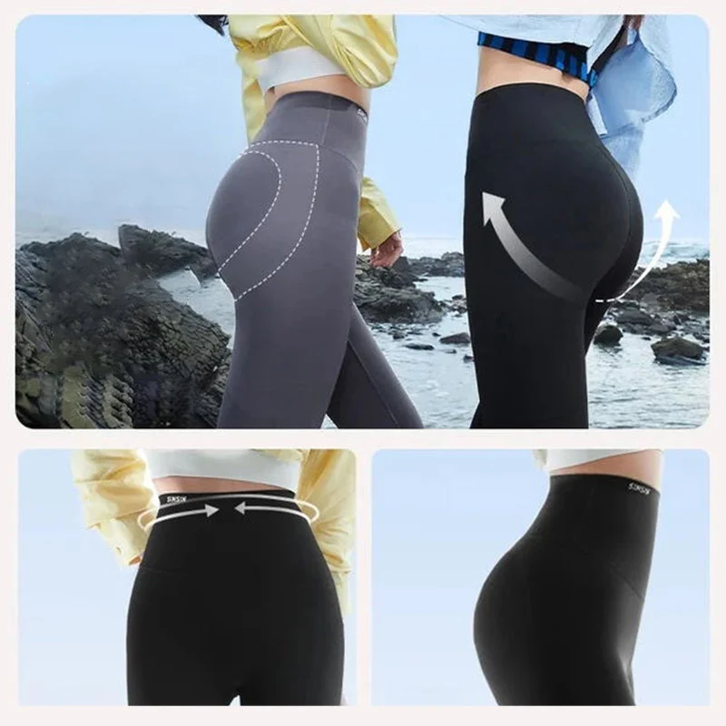 Leggings With Built-In Resistance Band - Image 3