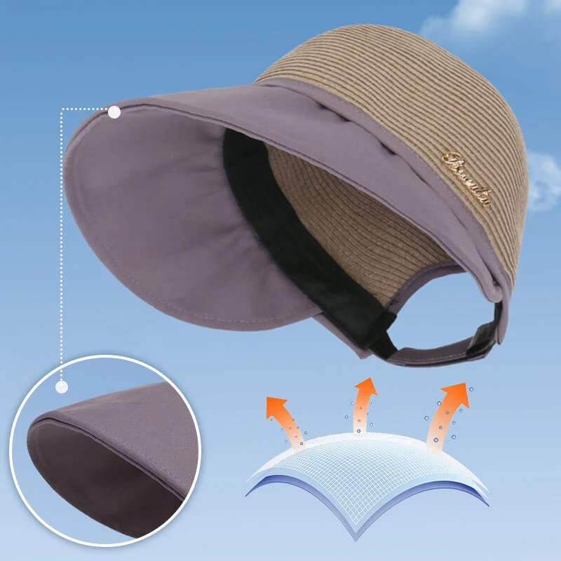 Hepburn style sunscreen cap in summer - Image 3