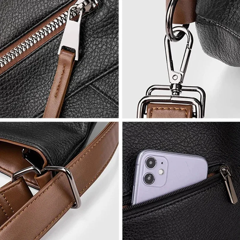 Large Capacity PU Leather Bucket Bag - Image 13