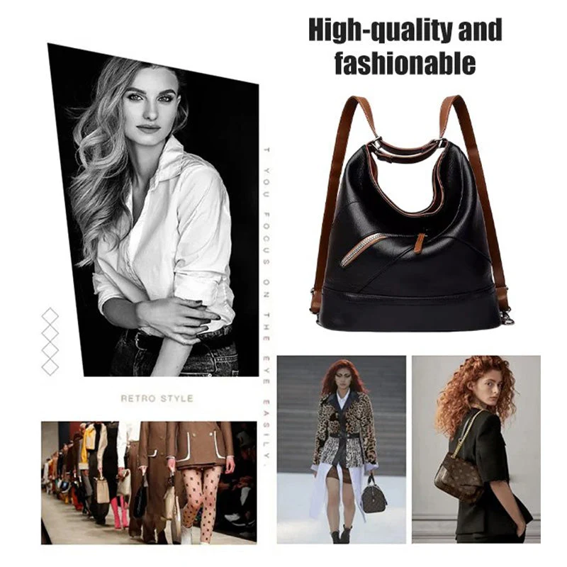 Large Capacity PU Leather Bucket Bag - Image 9
