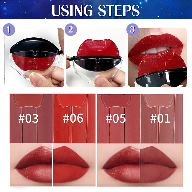 Waterproof Easy to Color Lipstick Lazy Lip Makeup - Image 2
