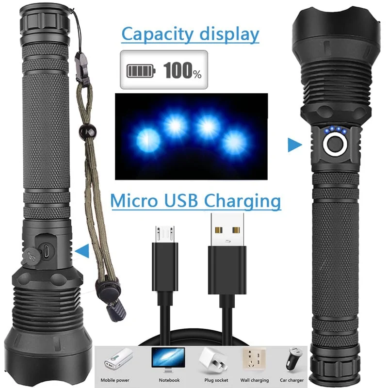 💥Limited Time Offer💥 LED Rechargeable Tactical Laser Flashlight 90000 High Lumens0 - Image 10