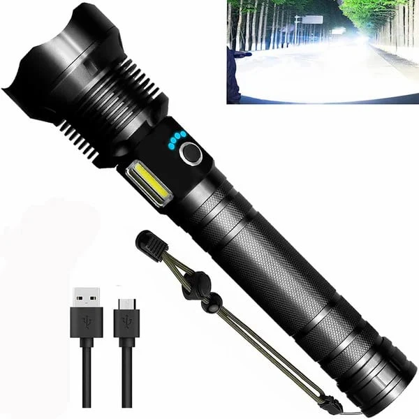 💥Limited Time Offer💥 LED Rechargeable Tactical Laser Flashlight 90000 High Lumens0 - Image 12