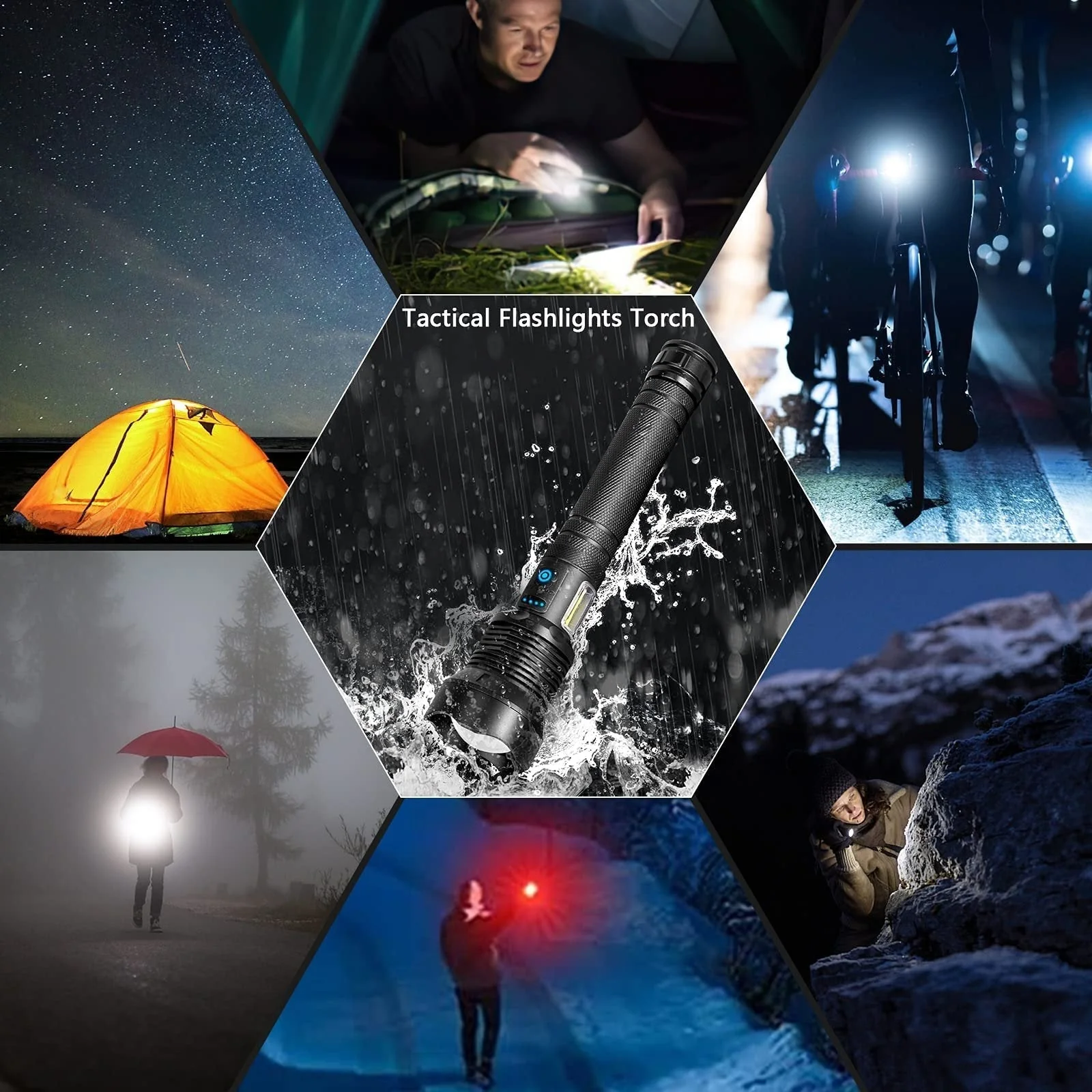 💥Limited Time Offer💥 LED Rechargeable Tactical Laser Flashlight 90000 High Lumens0 - Image 6