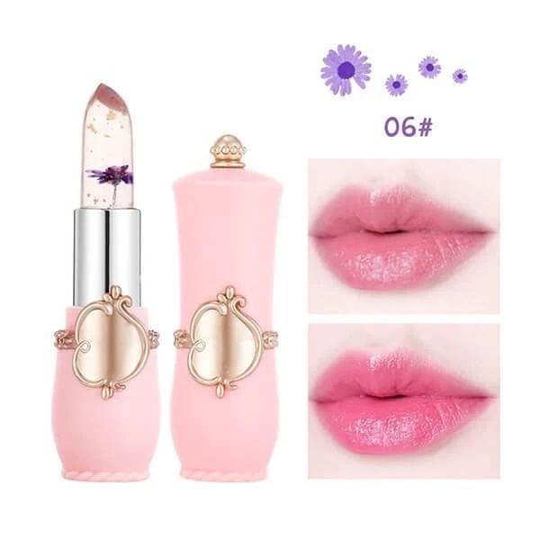 ✨BUY MORE SAVE MORE-Crystal Jelly Flower Color Changing Lipstick - Image 10
