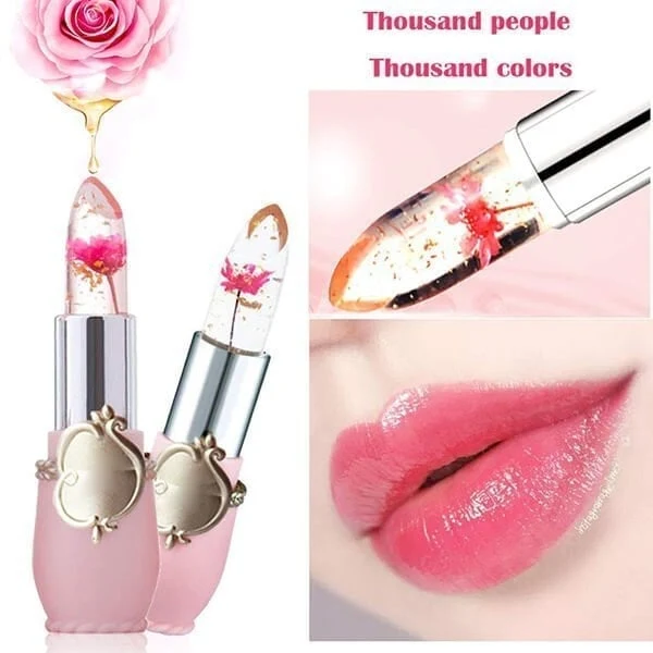 ✨BUY MORE SAVE MORE-Crystal Jelly Flower Color Changing Lipstick - Image 4