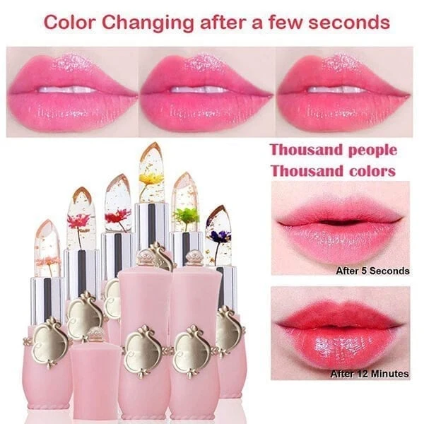 ✨BUY MORE SAVE MORE-Crystal Jelly Flower Color Changing Lipstick - Image 5