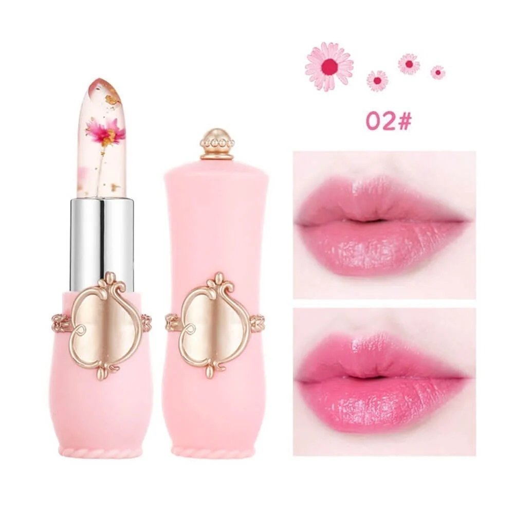 ✨BUY MORE SAVE MORE-Crystal Jelly Flower Color Changing Lipstick - Image 6