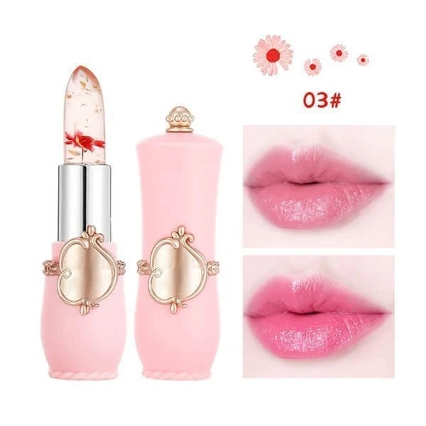 ✨BUY MORE SAVE MORE-Crystal Jelly Flower Color Changing Lipstick - Image 7