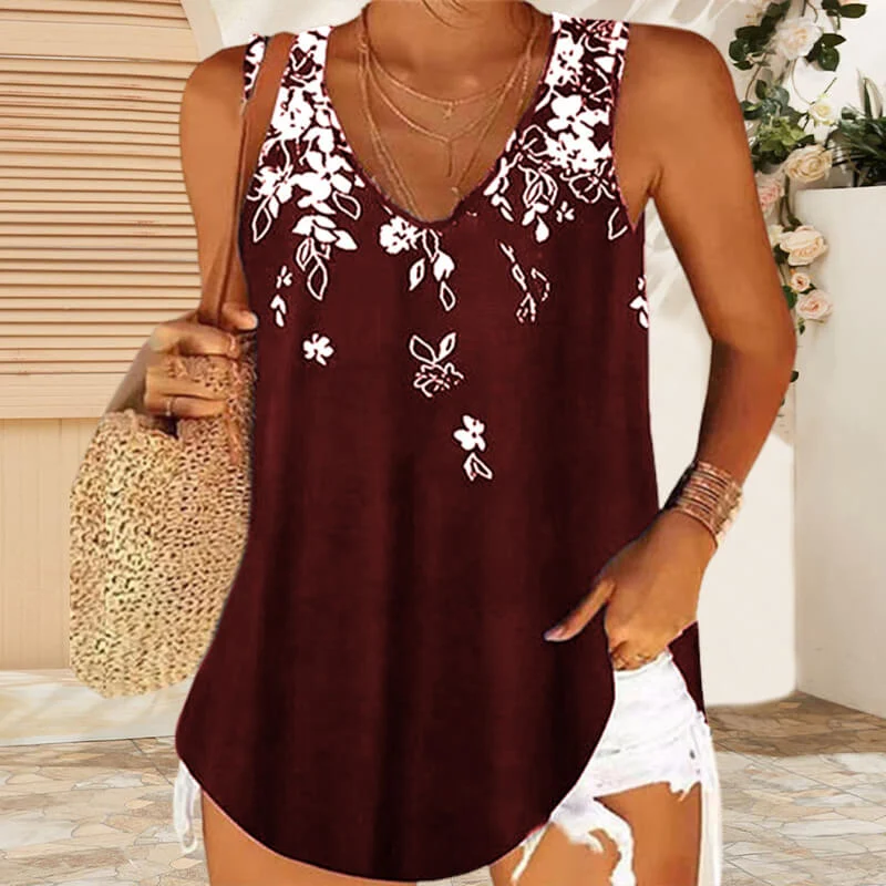 Loose V-neck sleeveless vest - Image 3