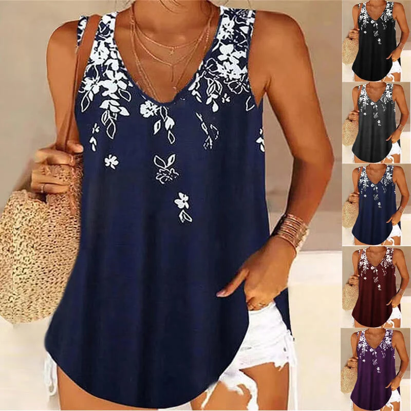 Loose V-neck sleeveless vest - Image 7