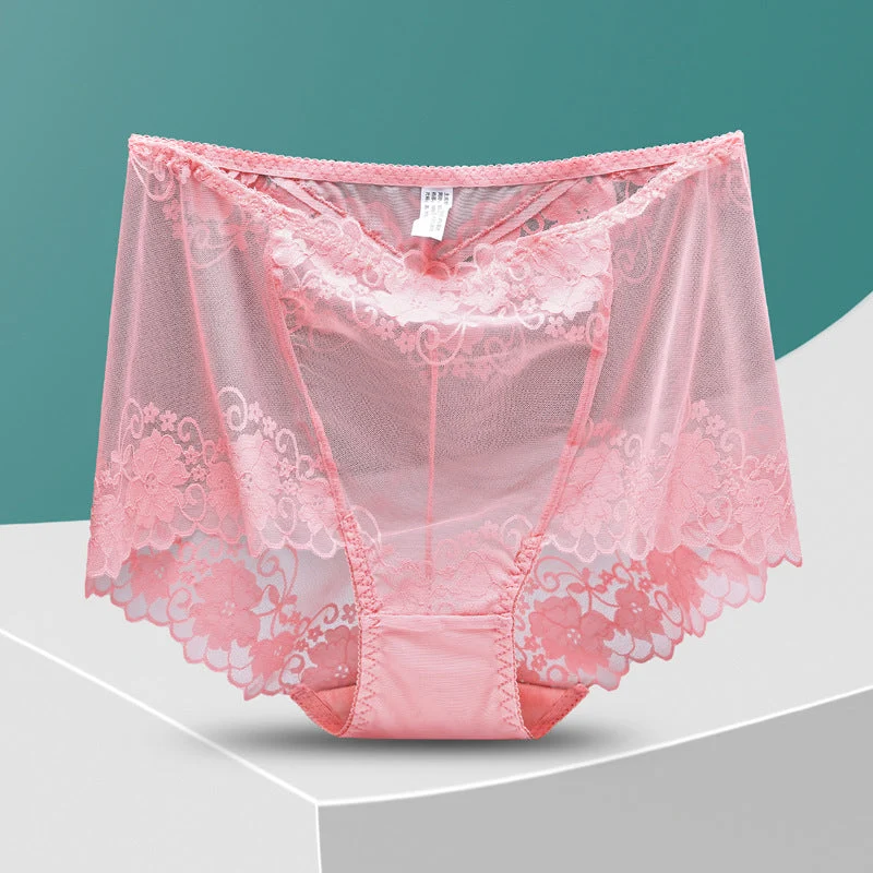 Women's Hand-Crocheted Lace High-Rise Boxer Briefs - Image 10